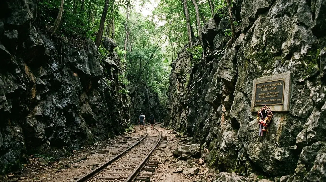 Hellfire Pass Memorial Walking Trail in Kanchanaburi, Kanchanaburi, Thailand