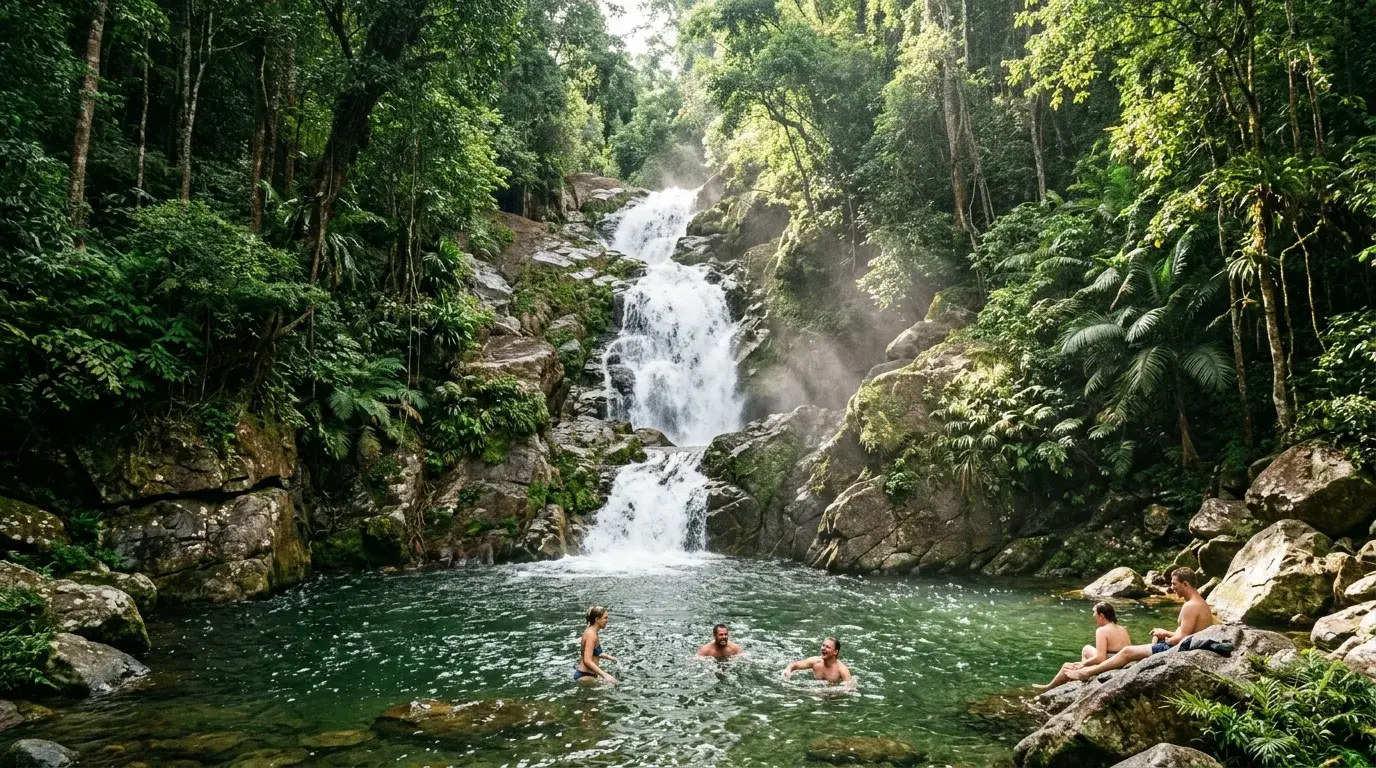 Klong Plu Waterfall in Koh Chang, Trat, Thailand