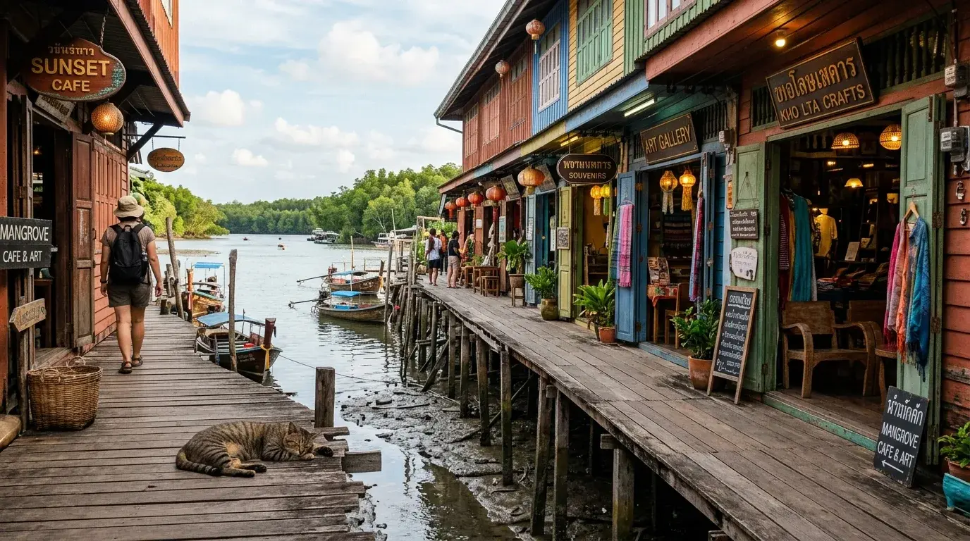 Lanta Old Town Stilted Houses in Koh Lanta, Krabi, Thailand