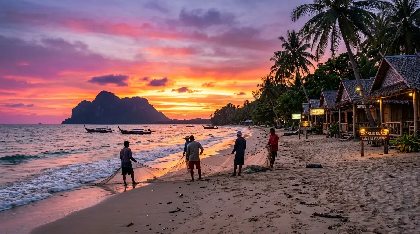 Koh Muk West Coast Sunset in Koh Muk, Trang, Thailand