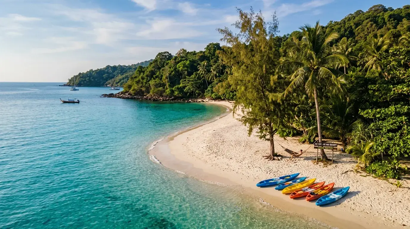 Quiet Southern Bay in Koh Samet, Rayong, Thailand