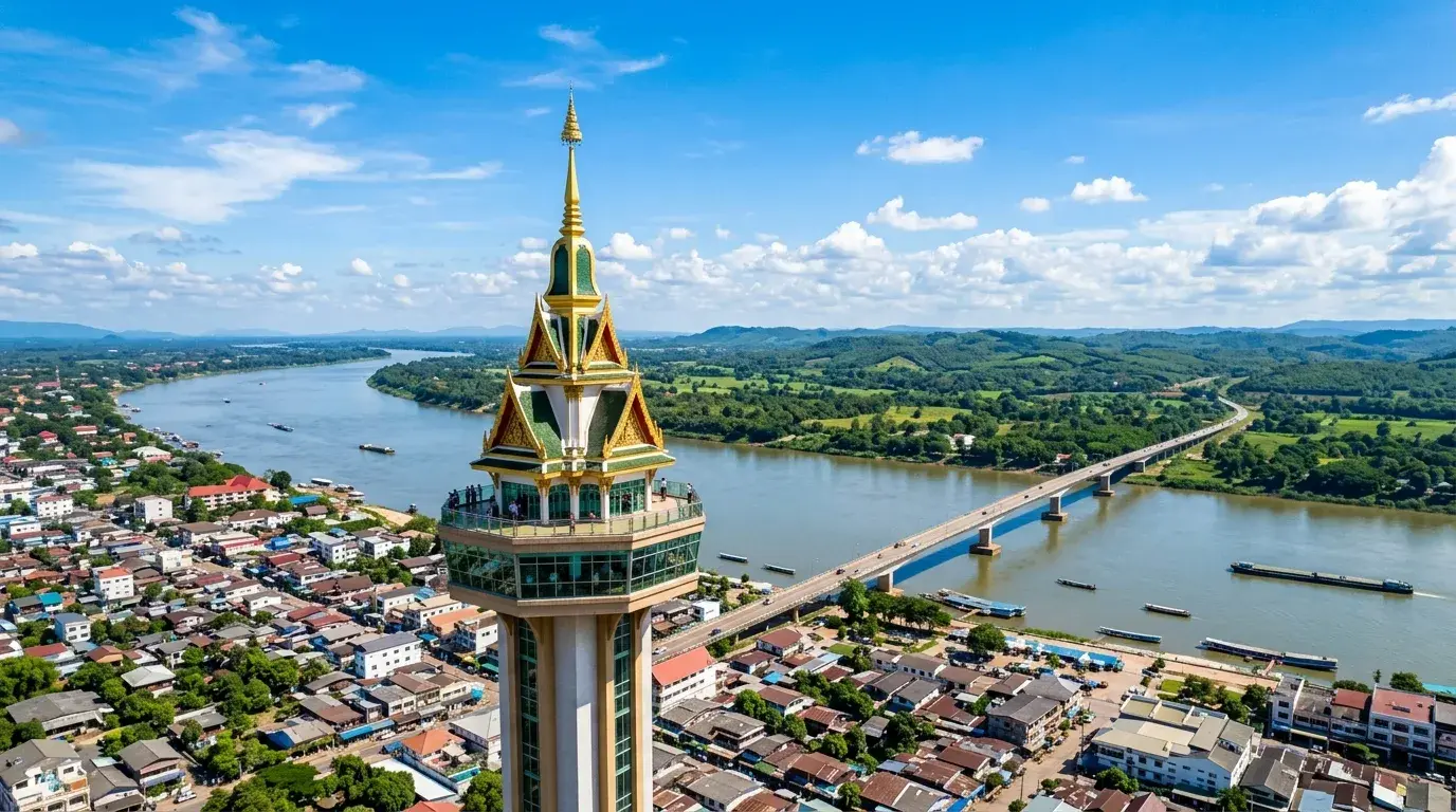 Mukdahan Tower Observation Deck in Mukdahan, Mukdahan, Thailand