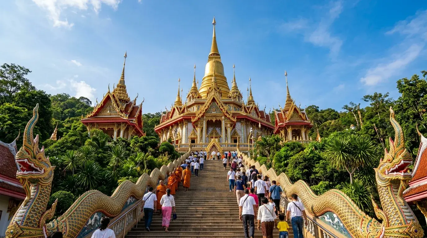 Wat Phra Phutthabat Sacred Footprint Temple in Saraburi, Saraburi, Thailand