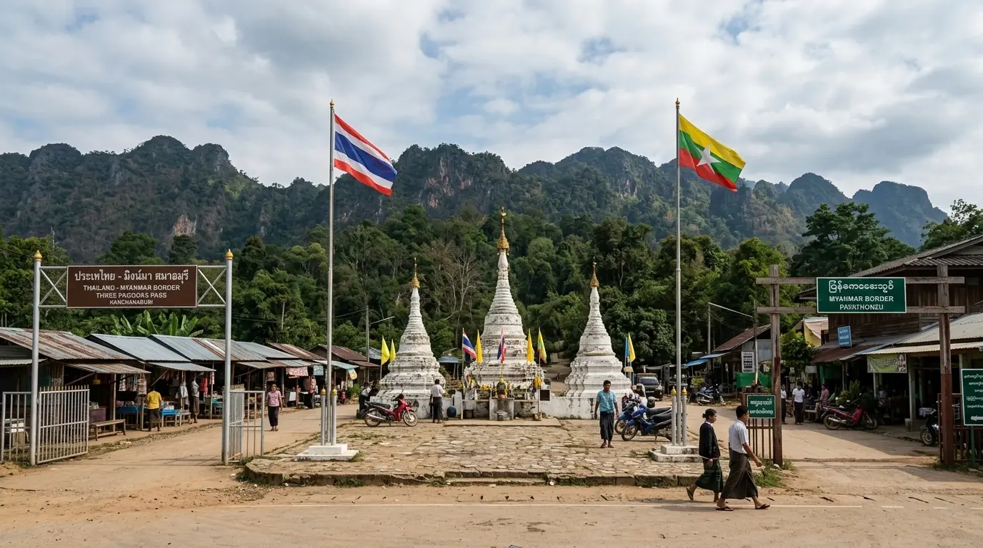 Three Pagodas Pass, Kanchanaburi