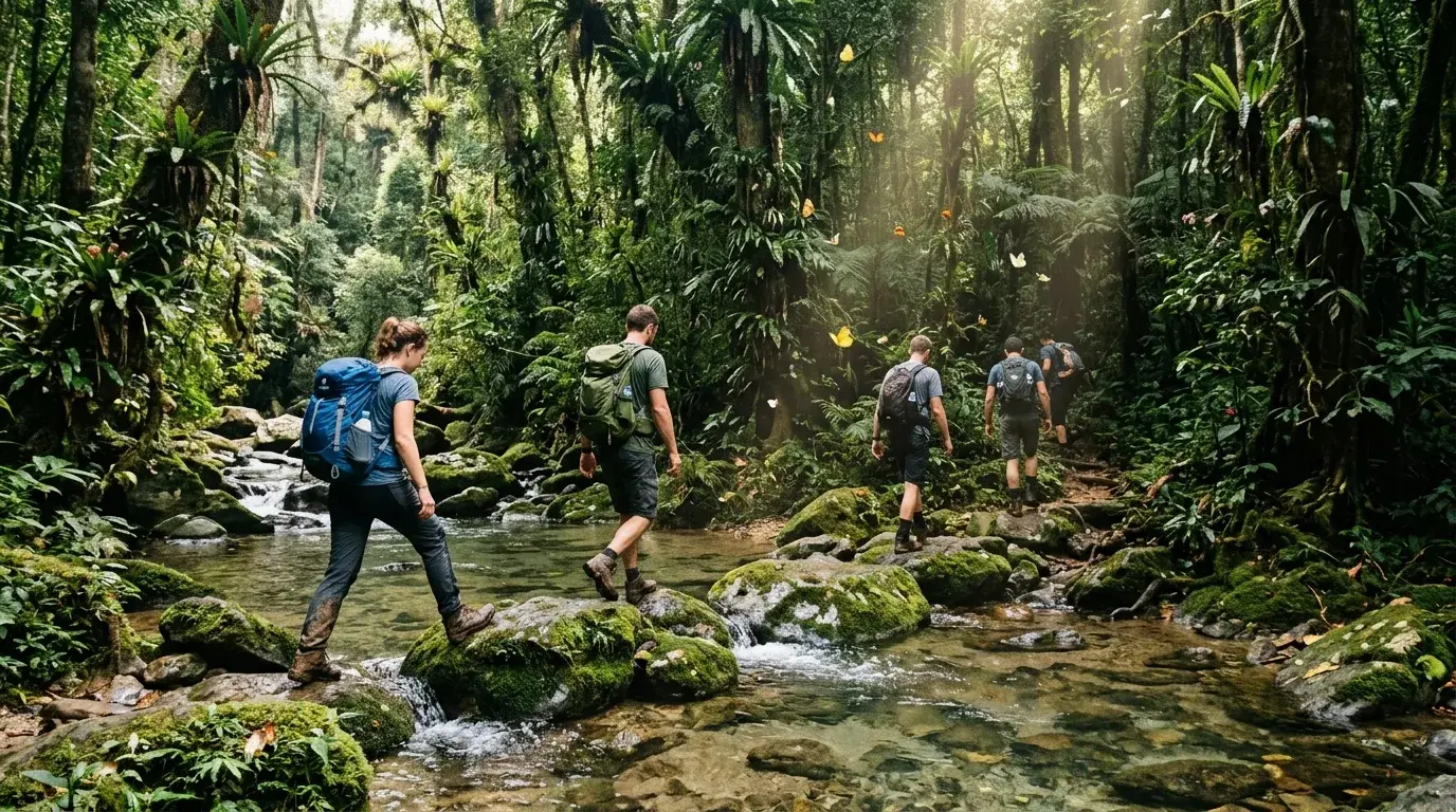 Jungle Trek Through Remote Wilderness in Umphang, Tak, Thailand