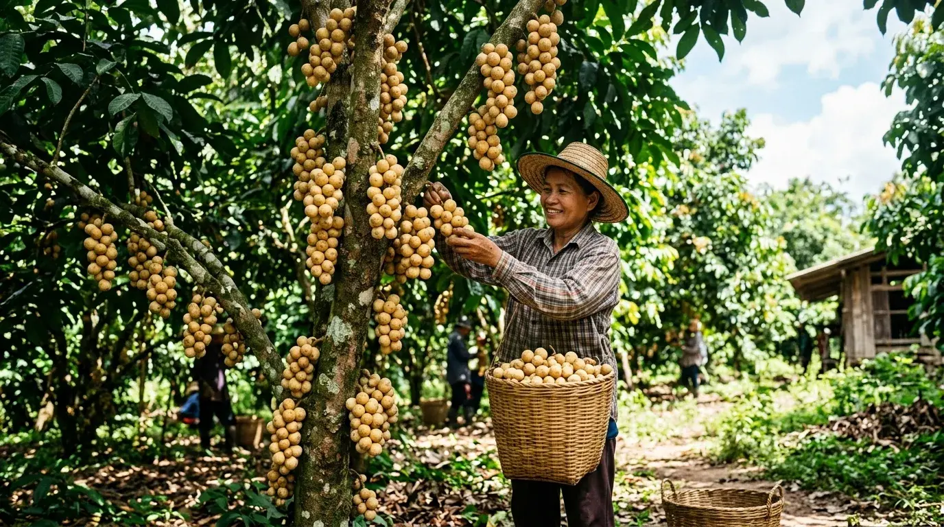 Langsat Fruit Capital Orchard in Uttaradit, Uttaradit, Thailand
