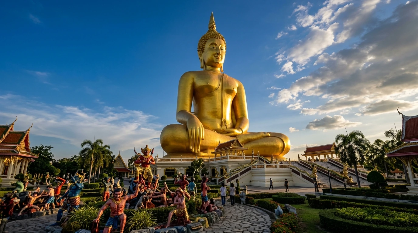 Giant Golden Buddha of Wat Muang — Ang Thong, Ang Thong, Thailand