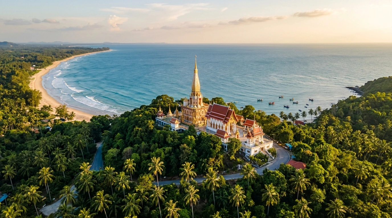 Wat Tang Sai Hilltop Temple with Sea View — Ban Krut, Prachuap Khiri Khan, Thailand