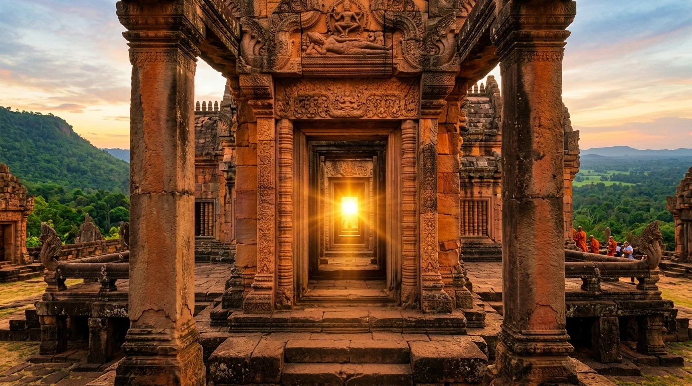Phanom Rung Khmer Temple at Sunrise — Buriram, Buriram, Thailand