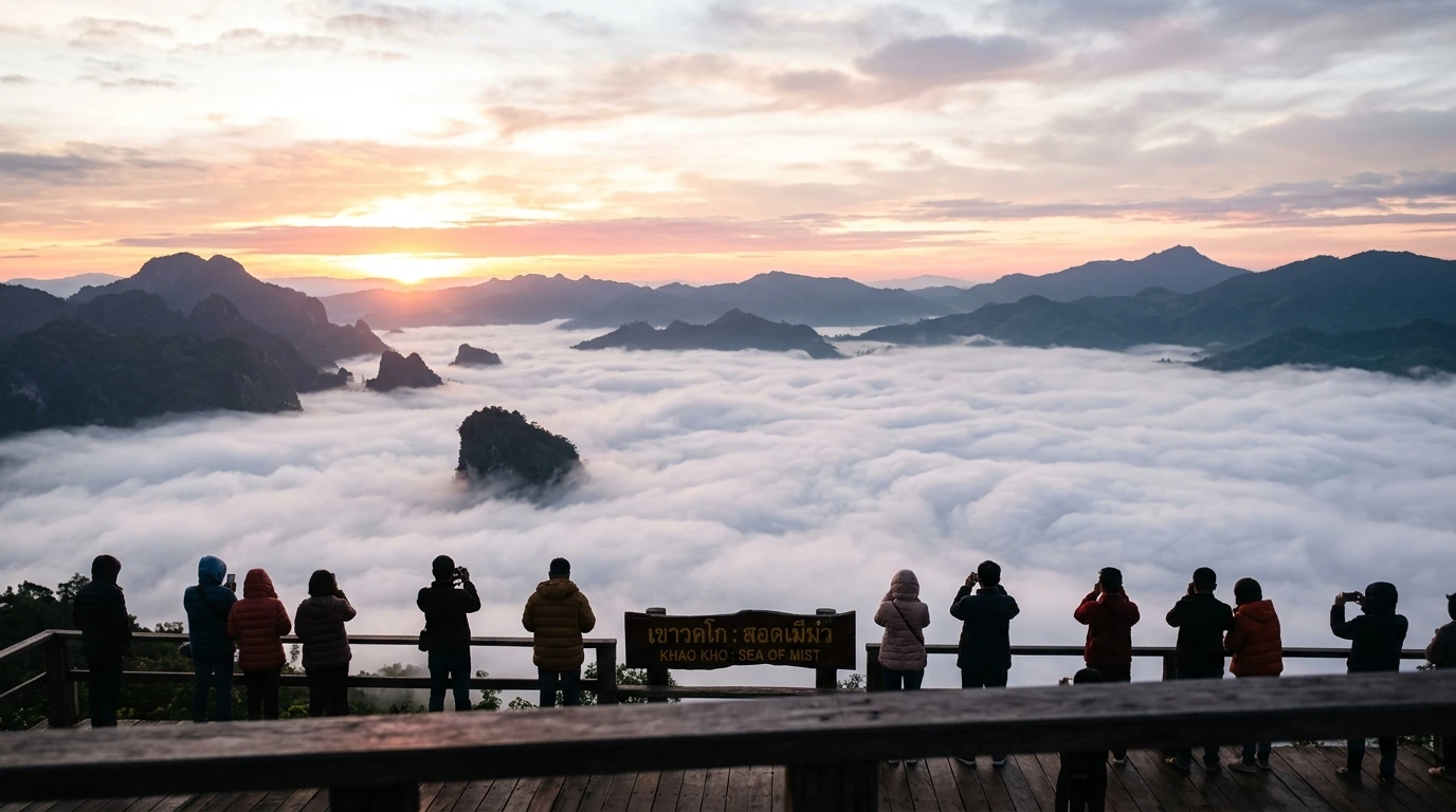 Sea of Mist at Sunrise — Khao Kho, Phetchabun, Thailand