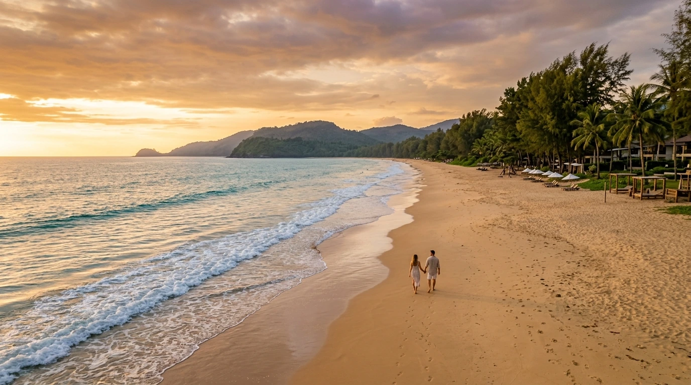 Andaman Beach at Golden Hour — Khao Lak, Phang Nga, Thailand