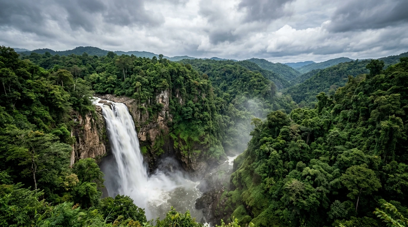 Haew Narok Waterfall in the Jungle — Khao Yai, Nakhon Ratchasima, Thailand