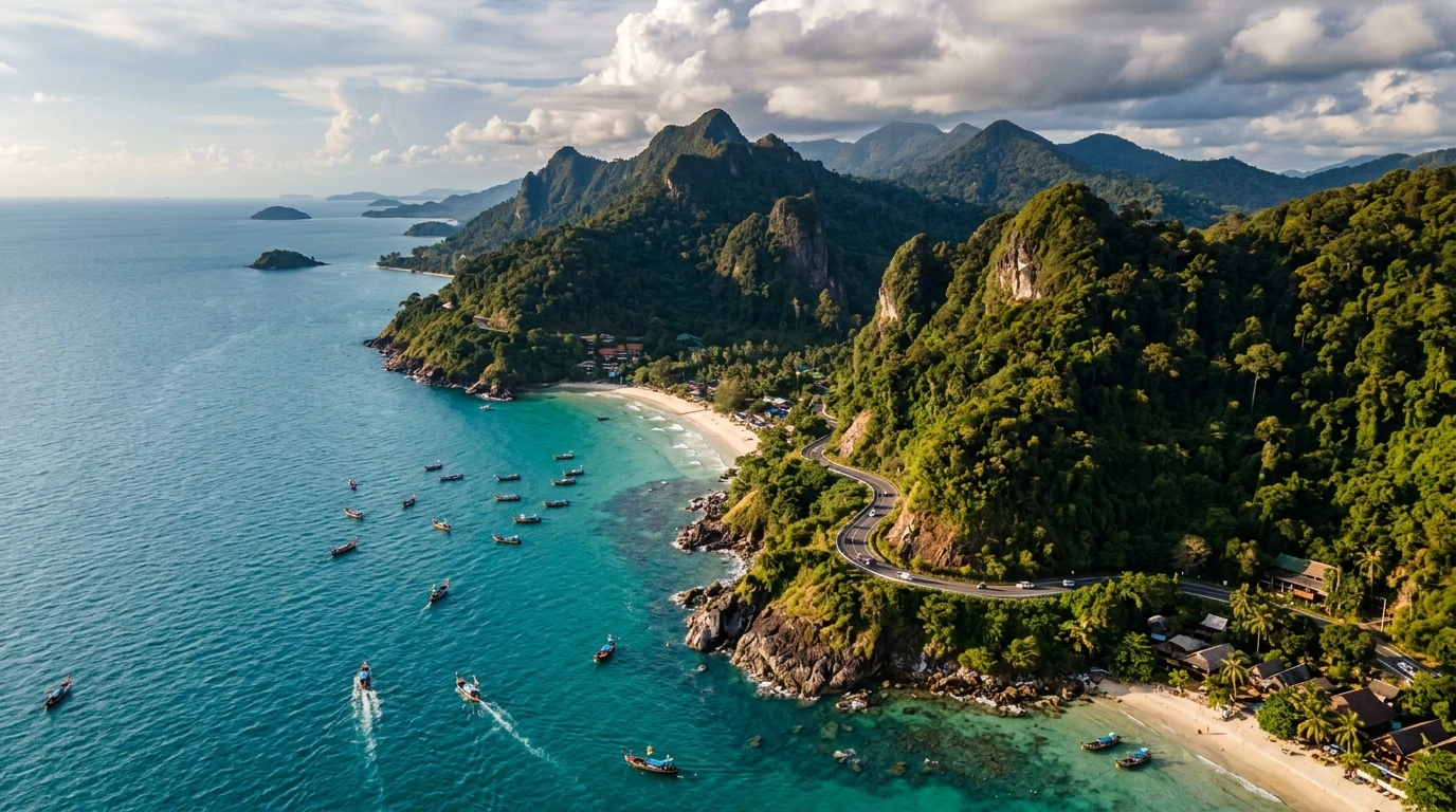 Jungle-Clad Mountain Coast — Koh Chang, Trat, Thailand