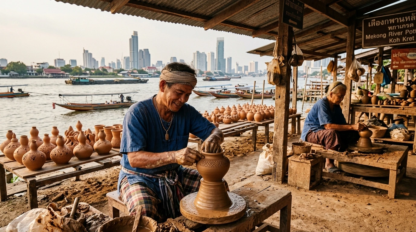 Mon Pottery Village Riverside — Koh Kret, Nonthaburi, Thailand