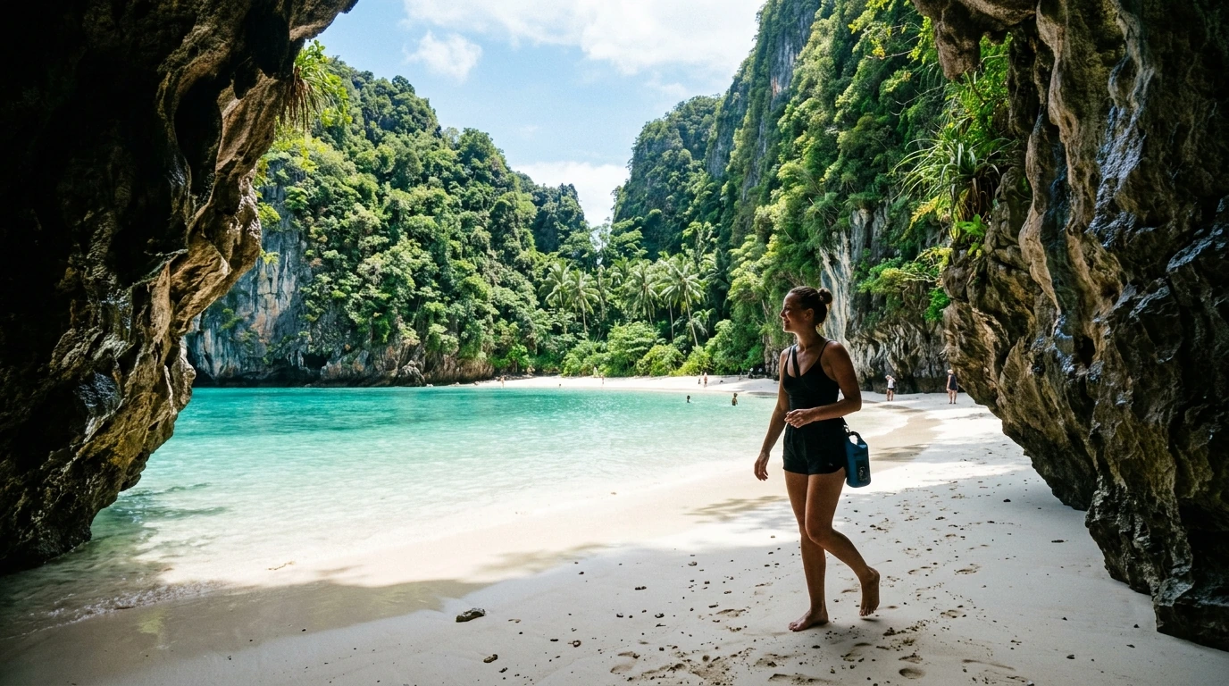 Emerald Cave Hidden Beach — Koh Muk, Trang, Thailand