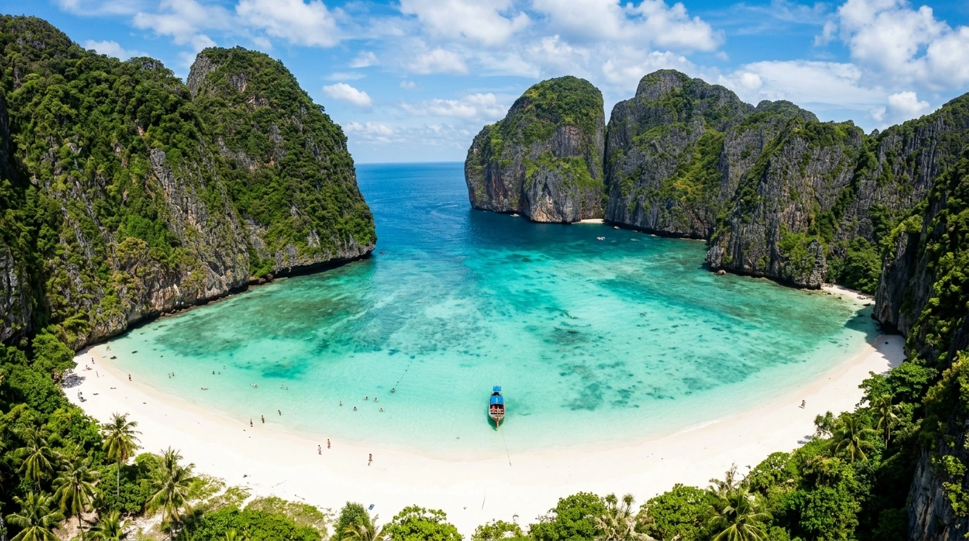 Maya Bay Turquoise Lagoon — Koh Phi Phi, Krabi, Thailand
