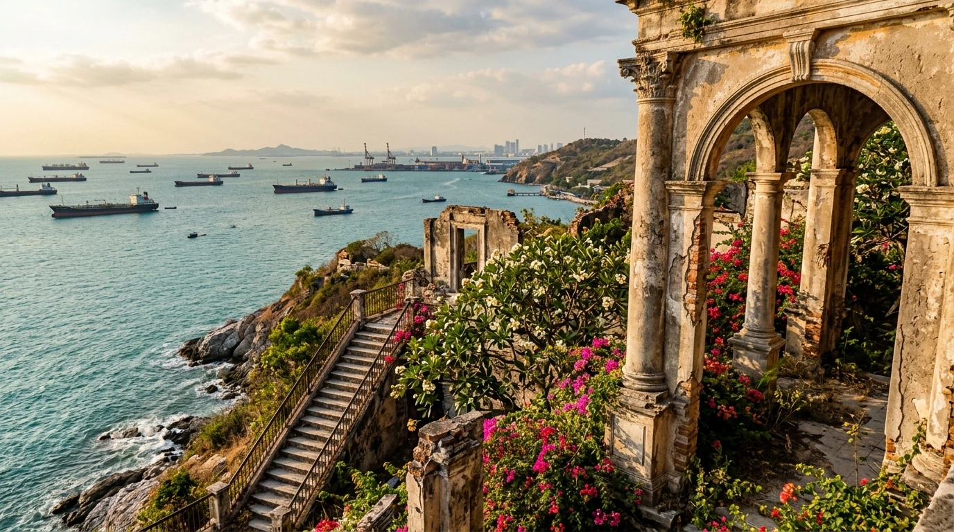Royal Palace Ruins with Gulf View — Koh Si Chang, Chonburi, Thailand