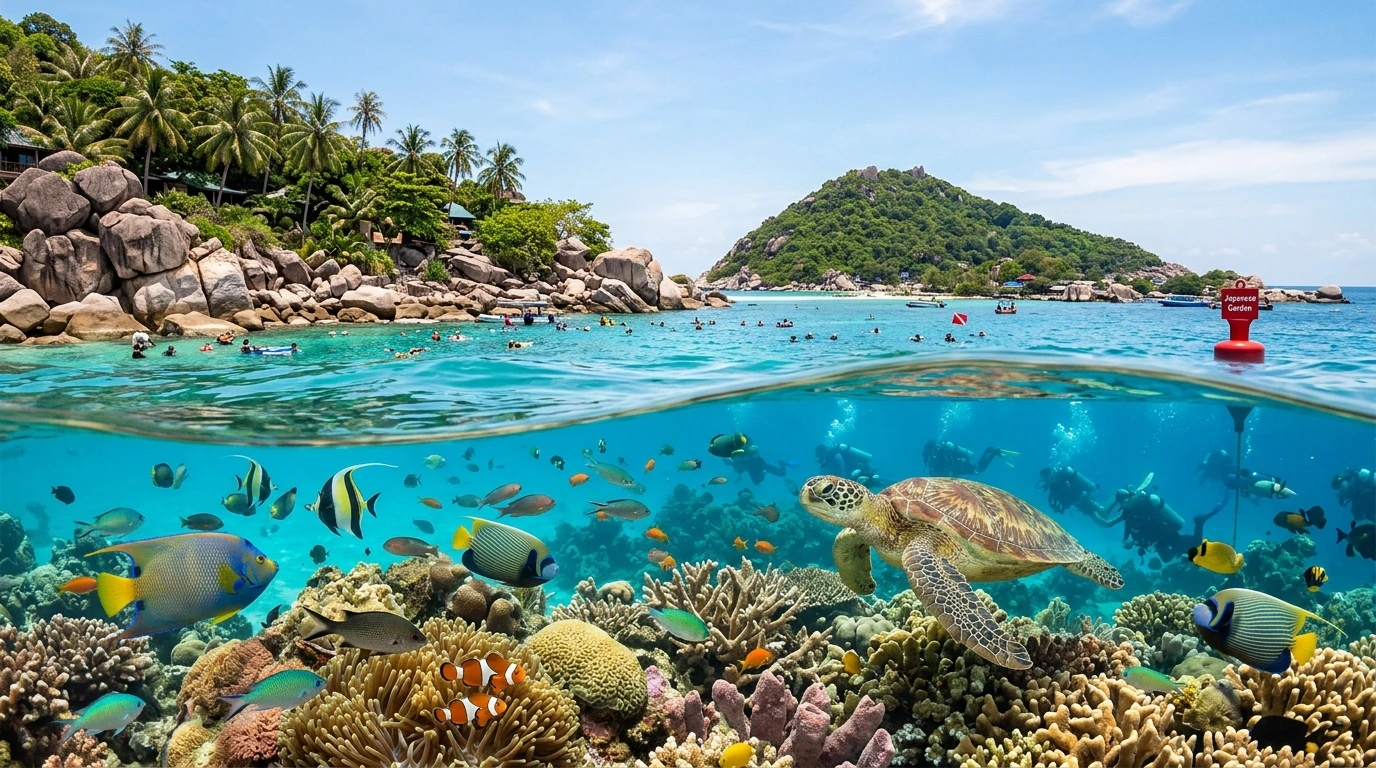 Japanese Garden Dive Site — Koh Tao, Surat Thani, Thailand