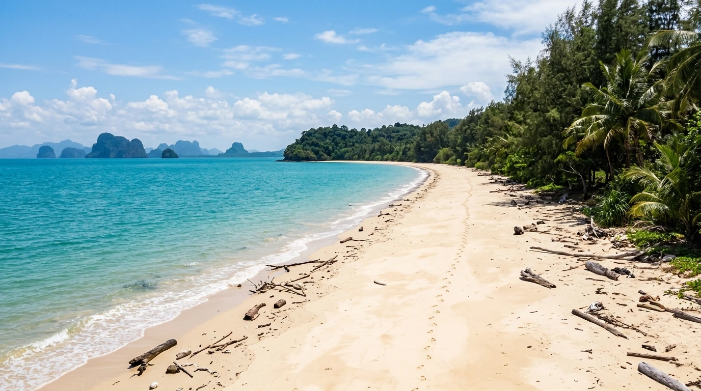Deserted Beach on the East Coast — Koh Yao Yai, Phang Nga, Thailand