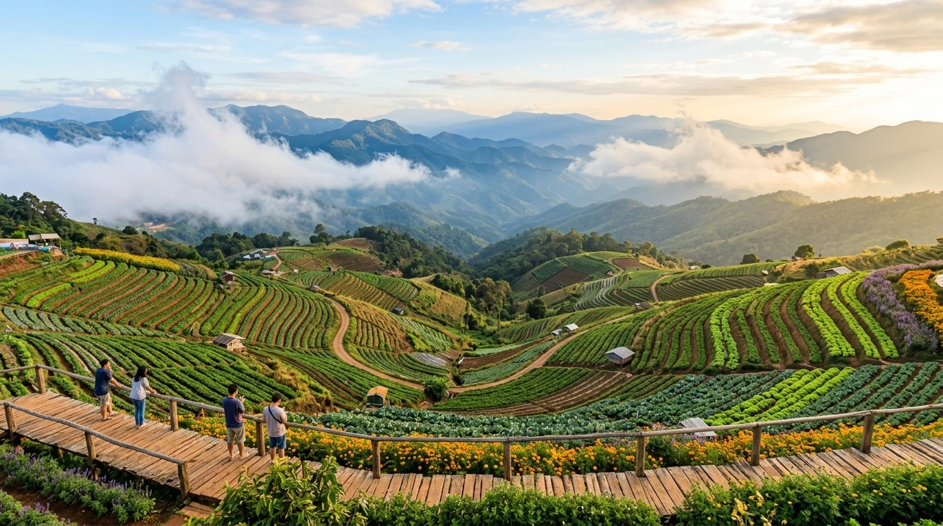 Mon Cham Mountain Viewpoint — Mae Rim, Chiang Mai, Thailand