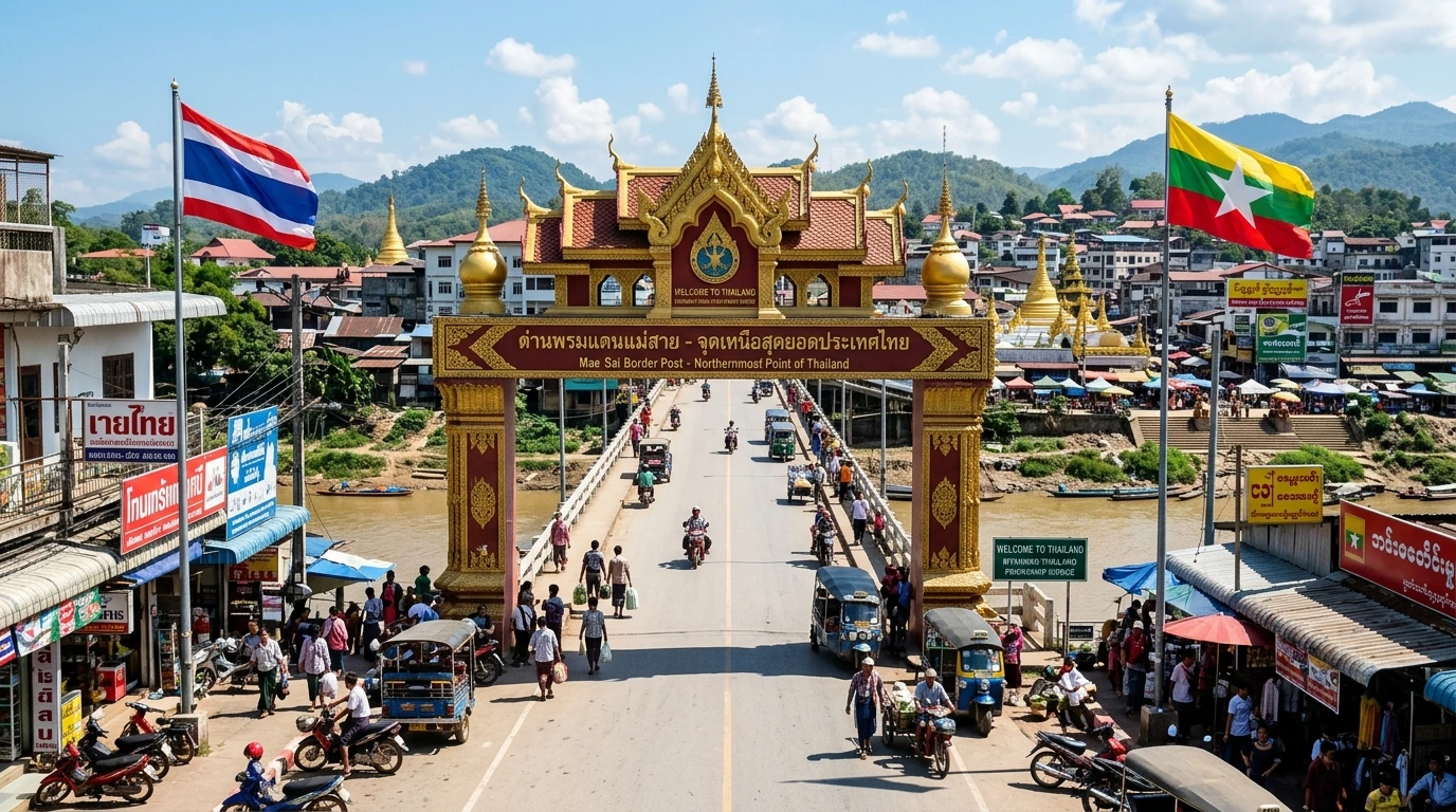 Thailand's Northernmost Point — Mae Sai, Chiang Rai, Thailand