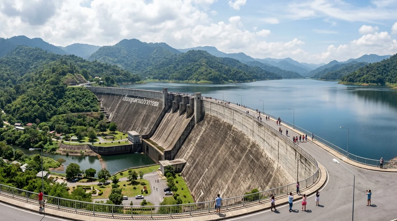 Khun Dan Prakan Chon Dam Khun Dan Prakan Chon Dam in Nakhon Nayok, Nakhon Nayok, Thailand
