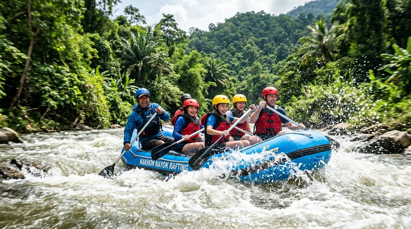 Adventure Activities in the Countryside Adventure Activities in the Countryside in Nakhon Nayok, Nakhon Nayok, Thailand