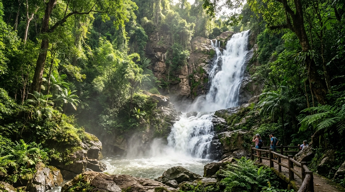 Sarika Waterfall in the Jungle — Nakhon Nayok, Nakhon Nayok, Thailand