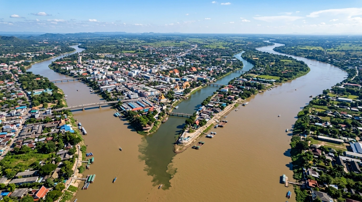 Confluence of the Ping and Nan Rivers — Nakhon Sawan, Nakhon Sawan, Thailand