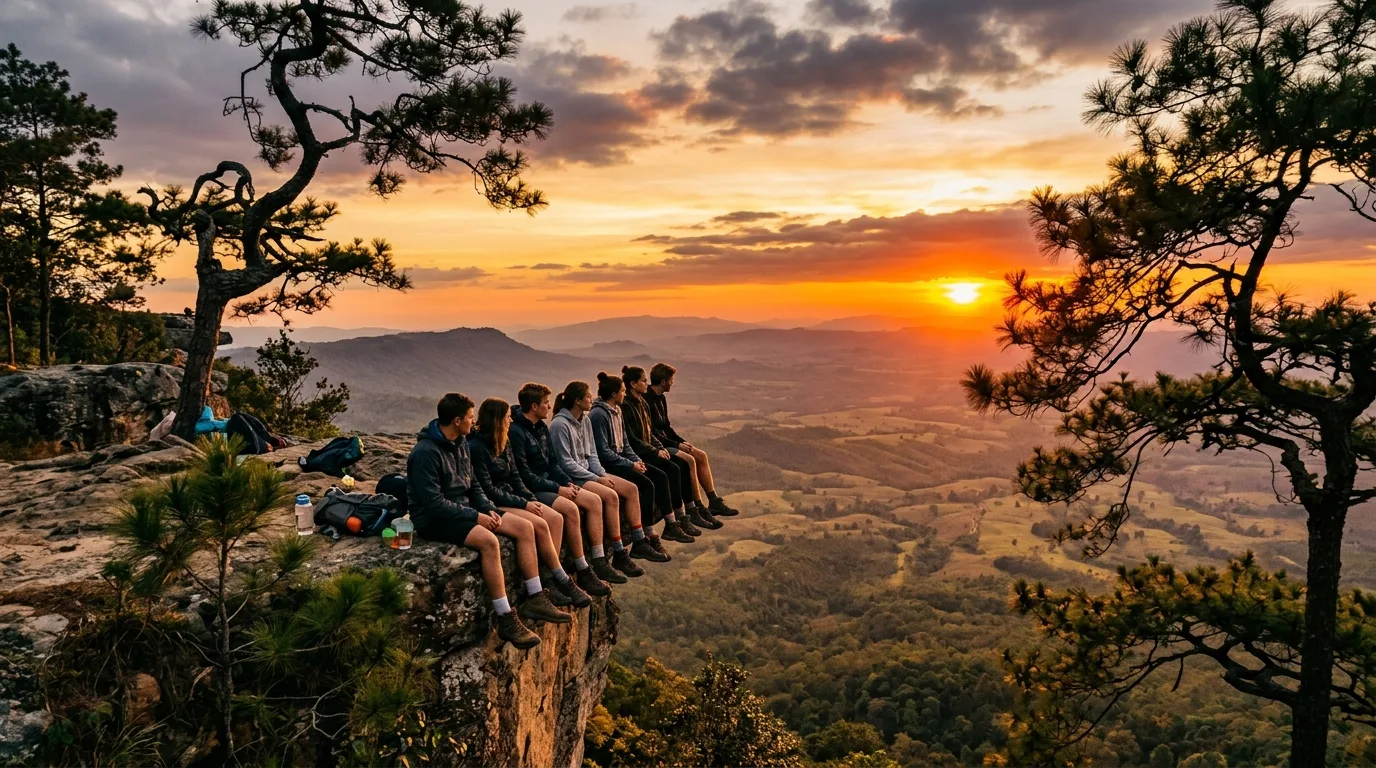 Cliff Edge Sunset Viewpoint Cliff Edge Sunset Viewpoint at Phu Kradueng, Loei, Thailand