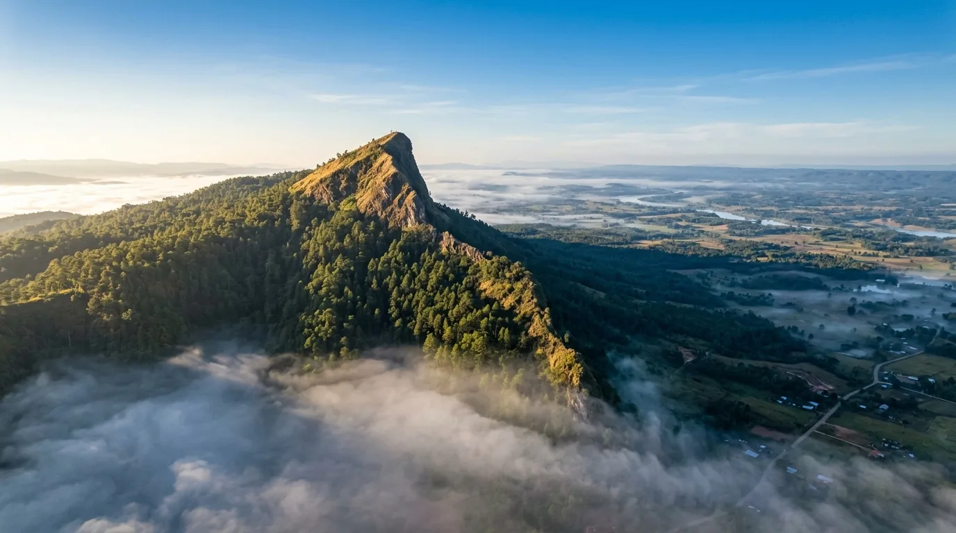 Boat-Shaped Peak Panorama Boat-Shaped Peak Panorama in Phu Ruea, Loei, Thailand