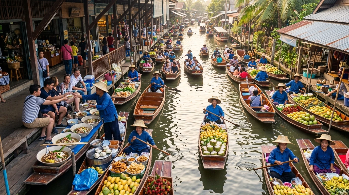 Damnoen Saduak Floating Market — Ratchaburi, Ratchaburi, Thailand