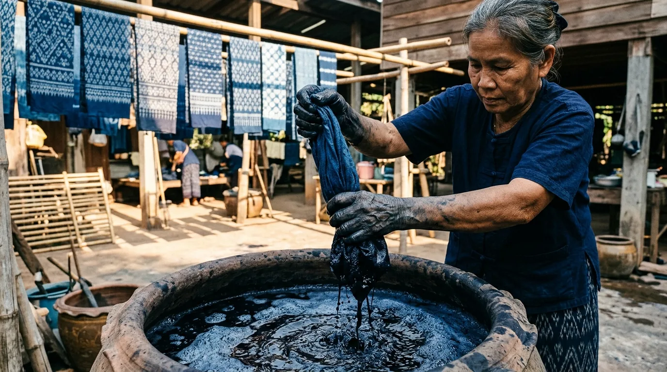 Indigo Dyeing Tradition Indigo Dyeing Tradition in Sakon Nakhon, Sakon Nakhon, Thailand