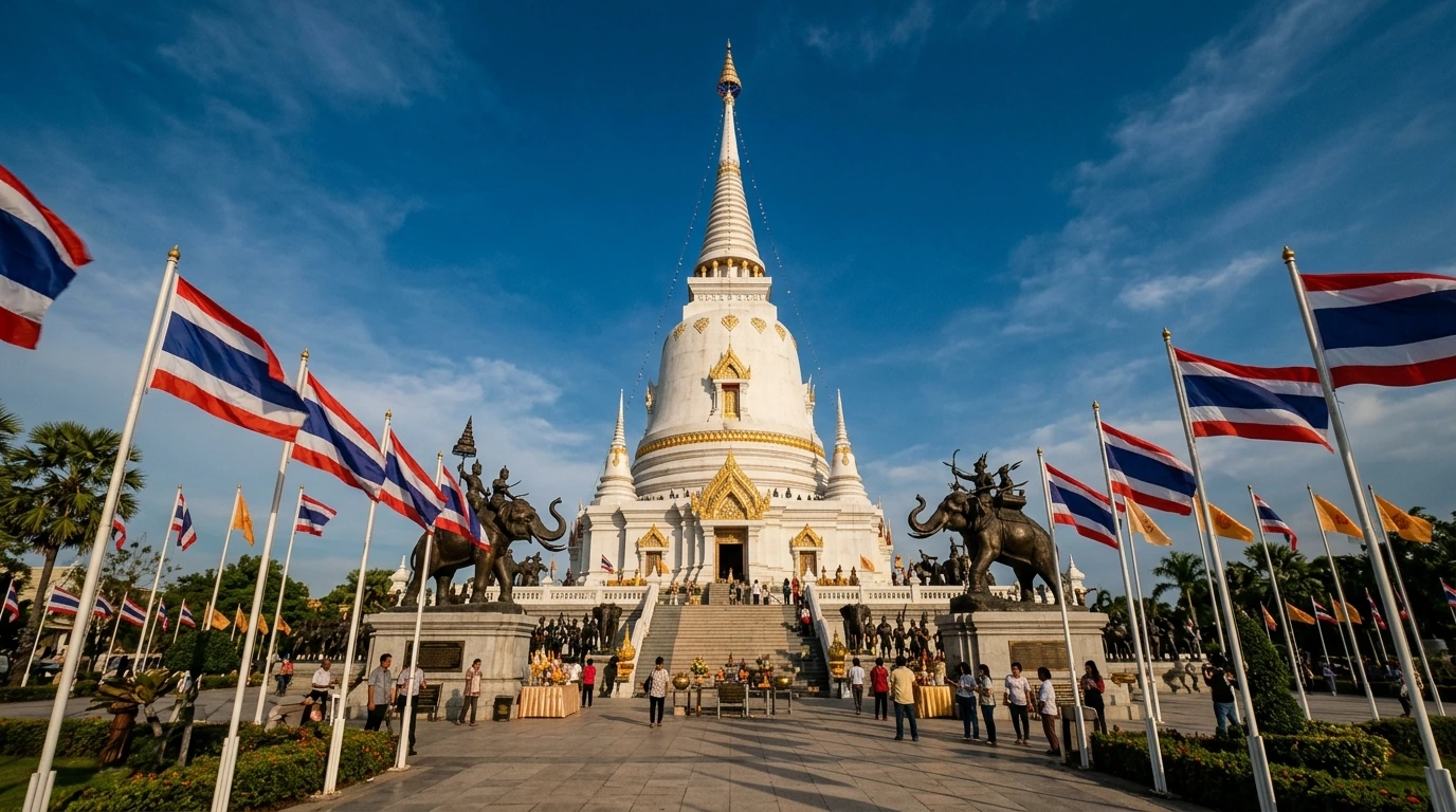 Don Chedi Elephant Battle Monument — Suphan Buri, Suphan Buri, Thailand
