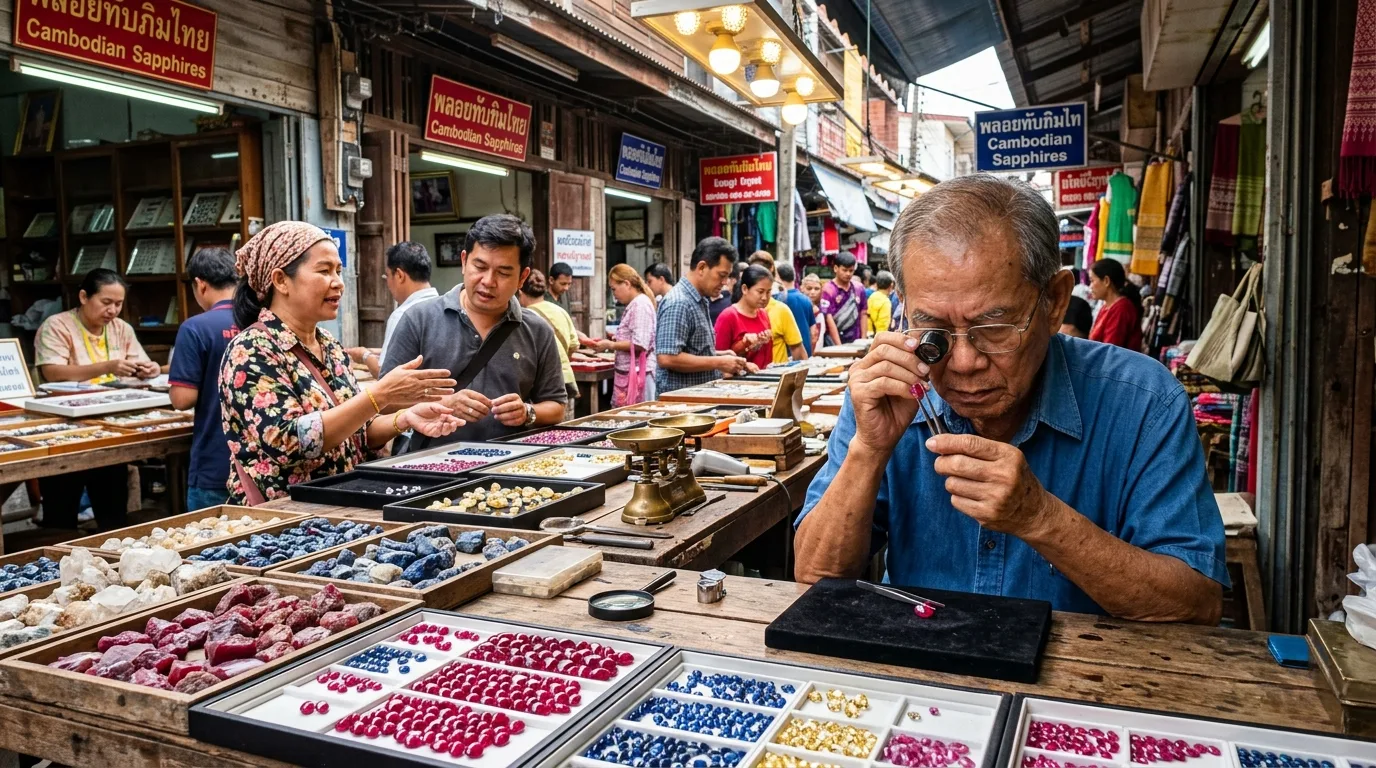 Gem Market and Trading Heritage Gem Market and Trading Heritage in Trat, Trat, Thailand