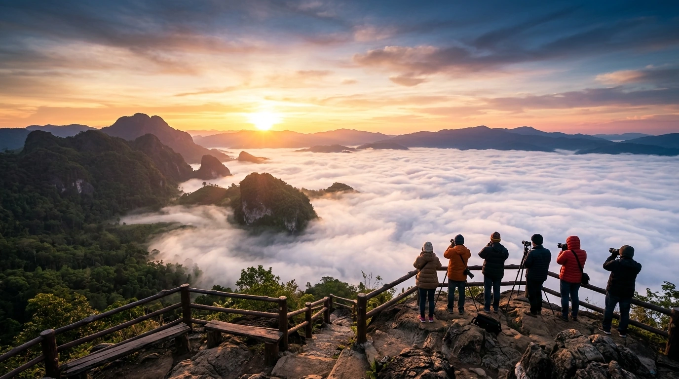 Betong Viewpoint Sea of Mist — Yala, Yala, Thailand
